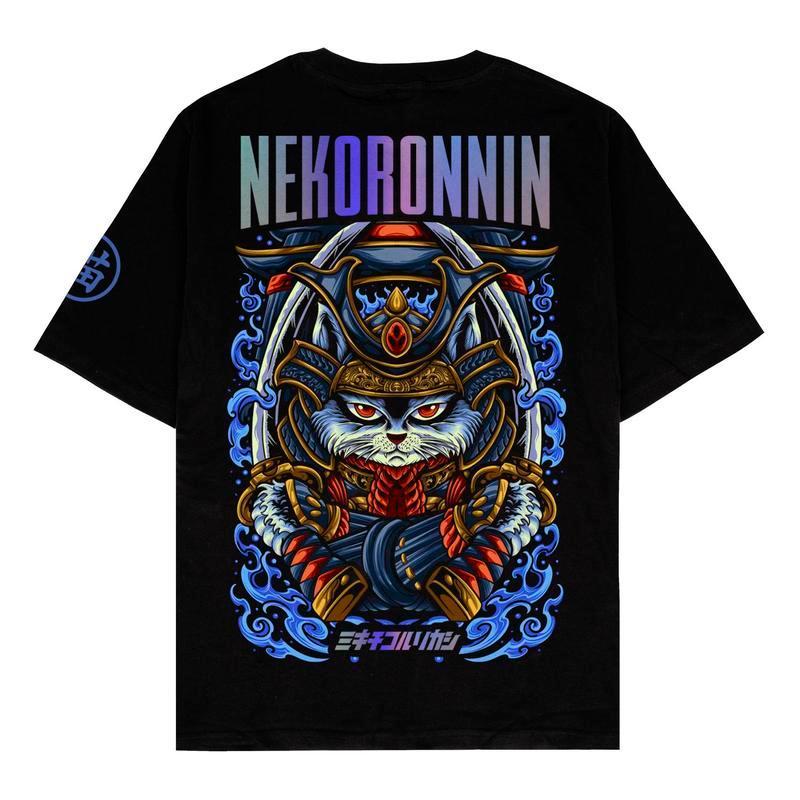 (Promosi diskon hanya T-shirt)  Kaos Baju Distro Spesial Bundling Super Kece Nekoronnin V.2 + Box Ac