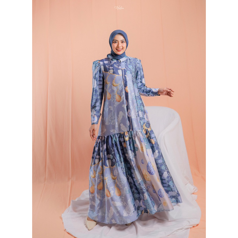 READY STOCK KIRANA DRESS by HALWA APPAREL SPECIAL CITRA KIRANA SERIES Bahan silk armany Grade A++