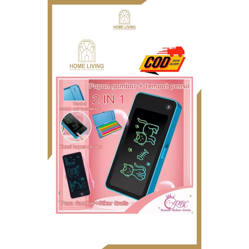 

Kotak Pensil 2 in 1 Drawing box Kotak Pensil Papan Coret Kreatif Anak