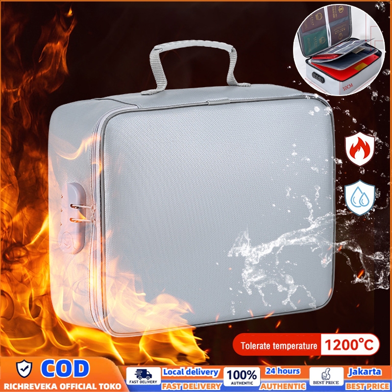 Dokumen Tahan Api Dan Air Tempat Dokumen Keeper Sleting  Tas Penyimpan Dokumen TasF4 Tas File Dokume