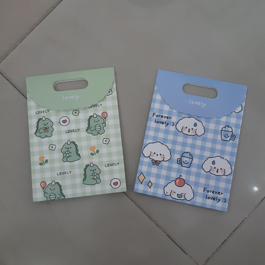 

Paper bag kecil tutup vertikal motif - UK [20x9x27]