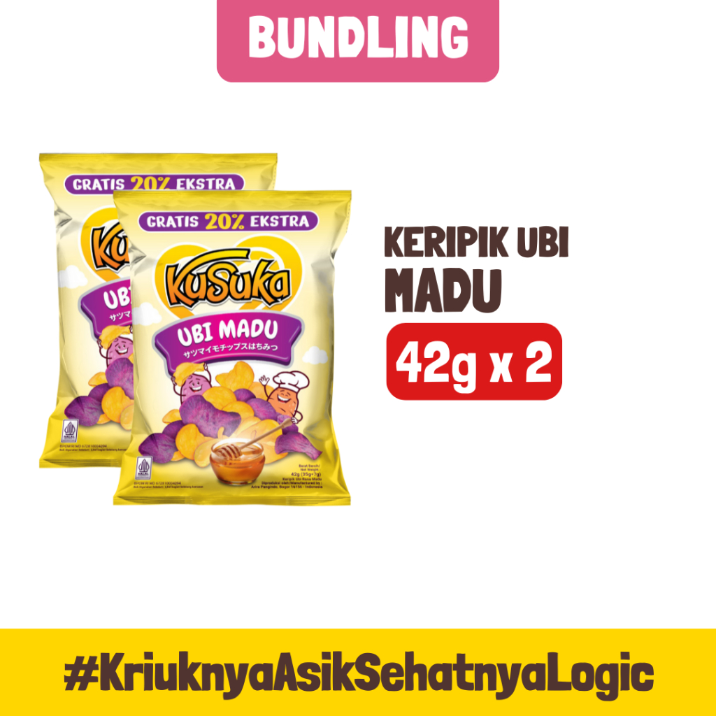 

KUSUKA Keripik Ubi Madu 42g - 2pcs