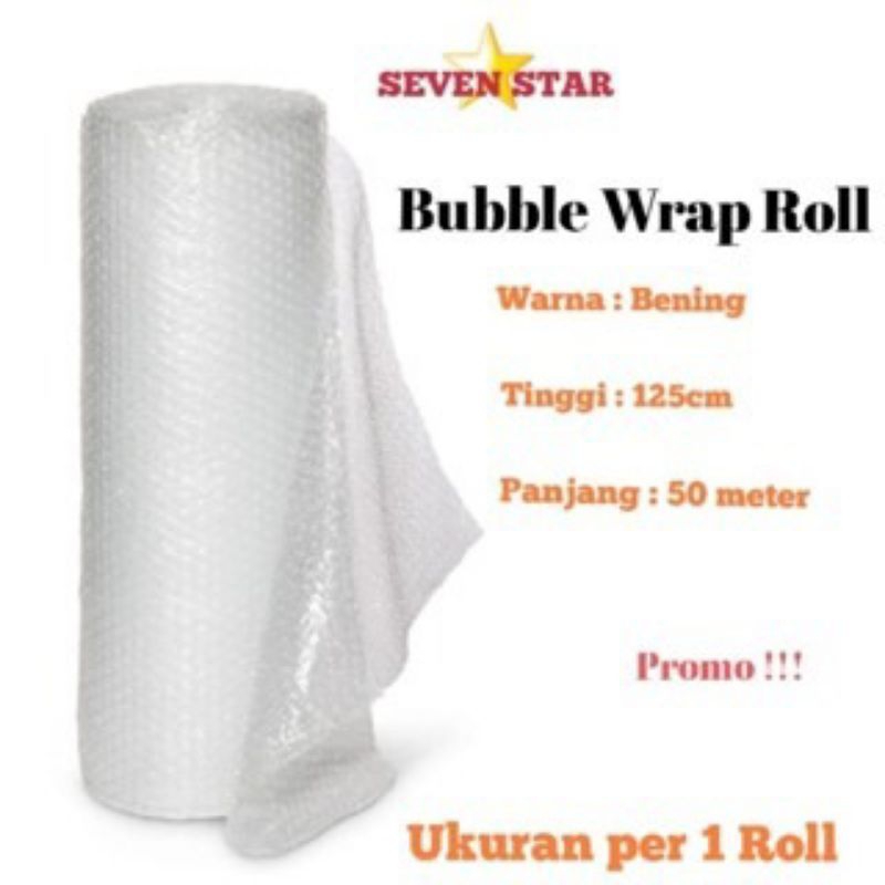 

Plastik Packing Bubble Wrap Roll 125cm x 50cm