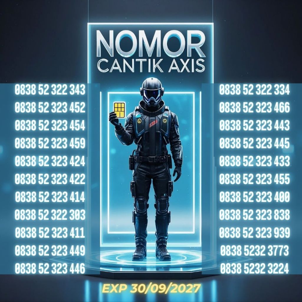 Nomor Cantik Axis Reguler Seri 08385 2323 XXX & 0838 5656 Harga 13ribu