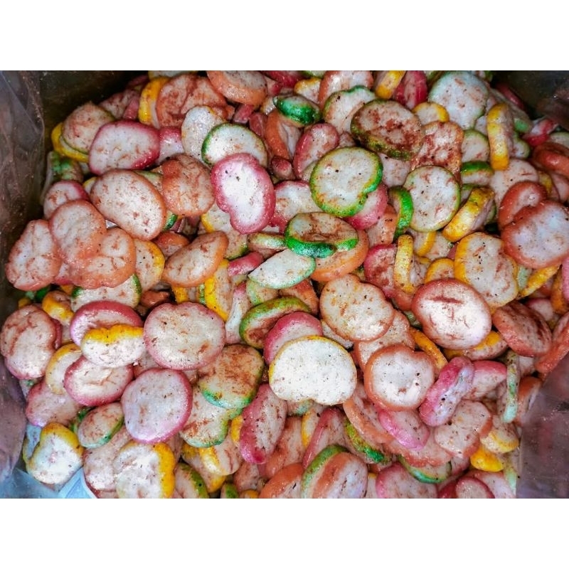 

kerupuk Kancing pedas 480gram