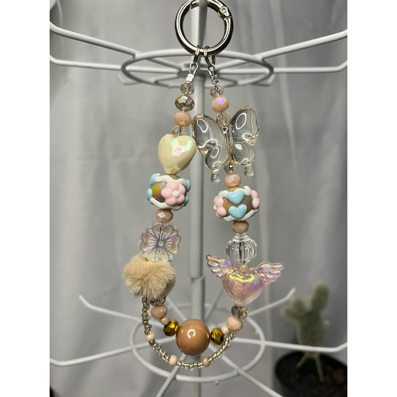 luxury strap phone/luxury beads strap phone/luxury bag charm/