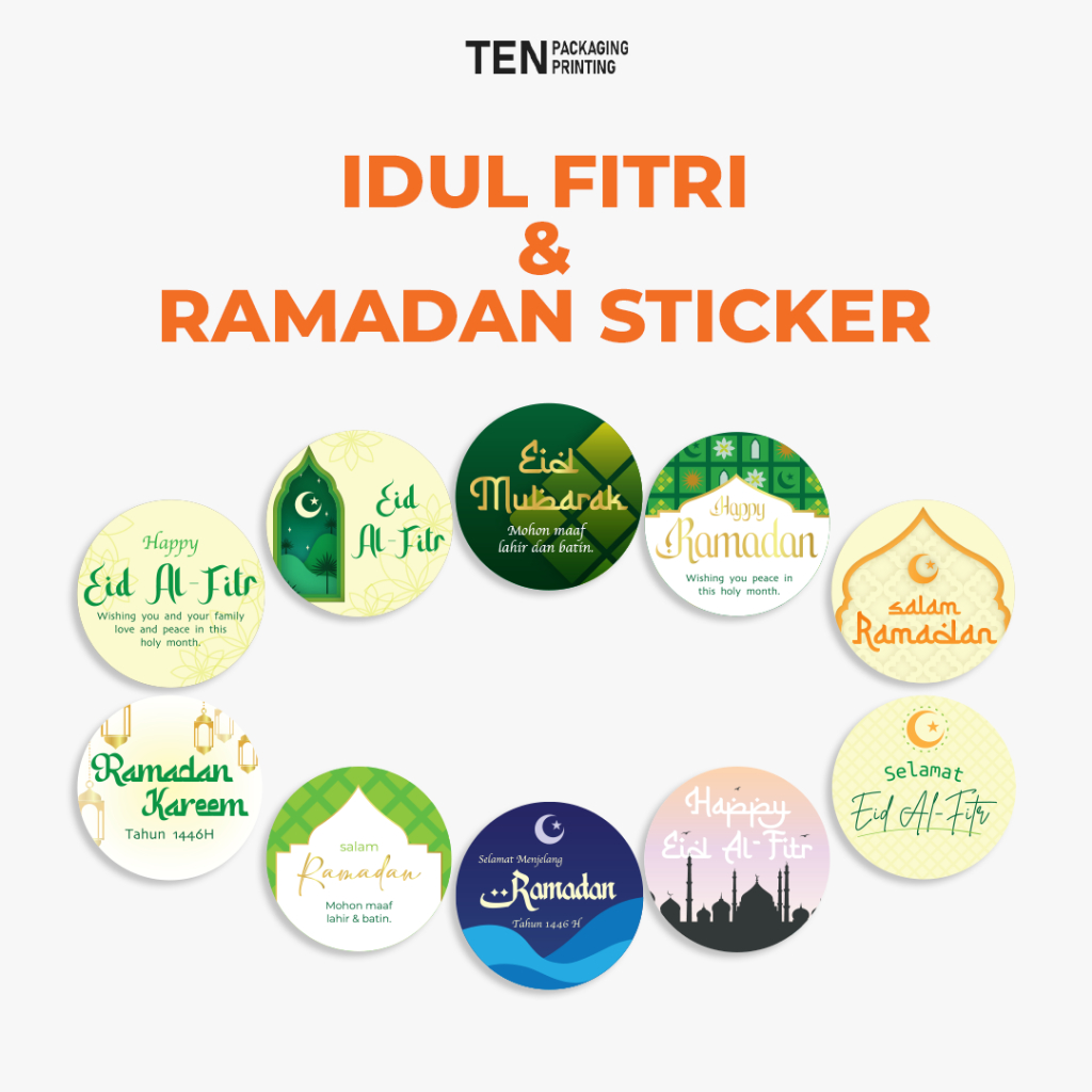 

Sticker Hampers Edisi Idul Fitri Uk 5cm / Stiker Toples Kue Lebaran Ramadan Bahan Chromo