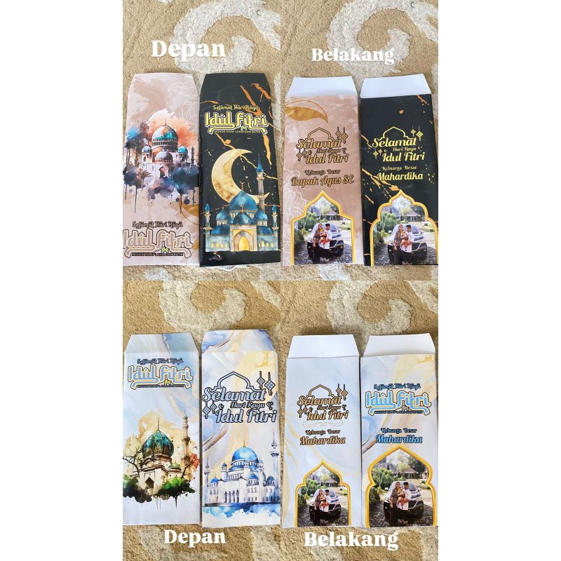 

amplop custom foto+nama