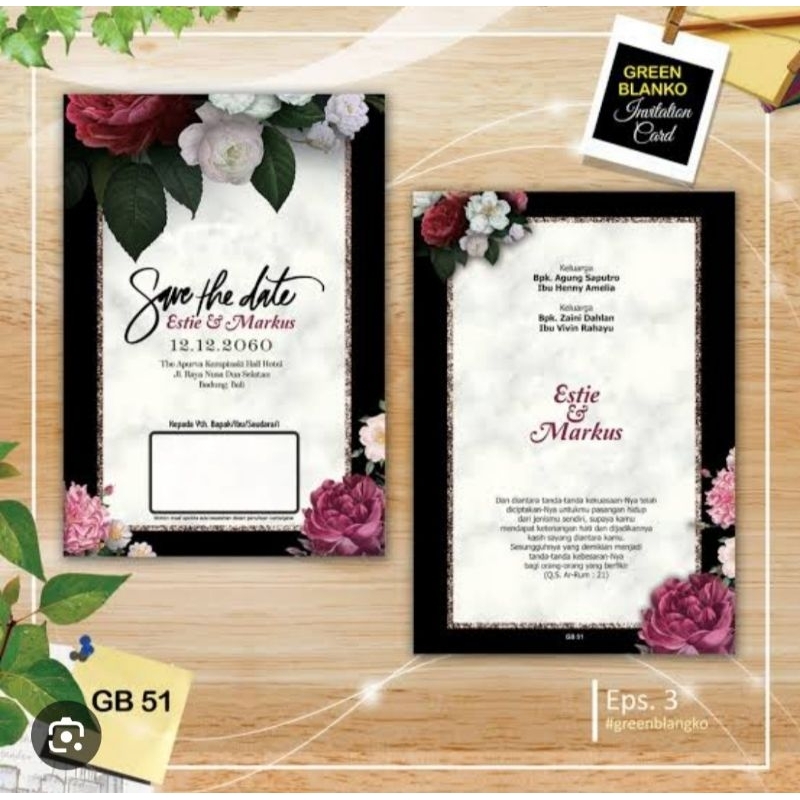 BLANGKO UNDANGAN GB 51