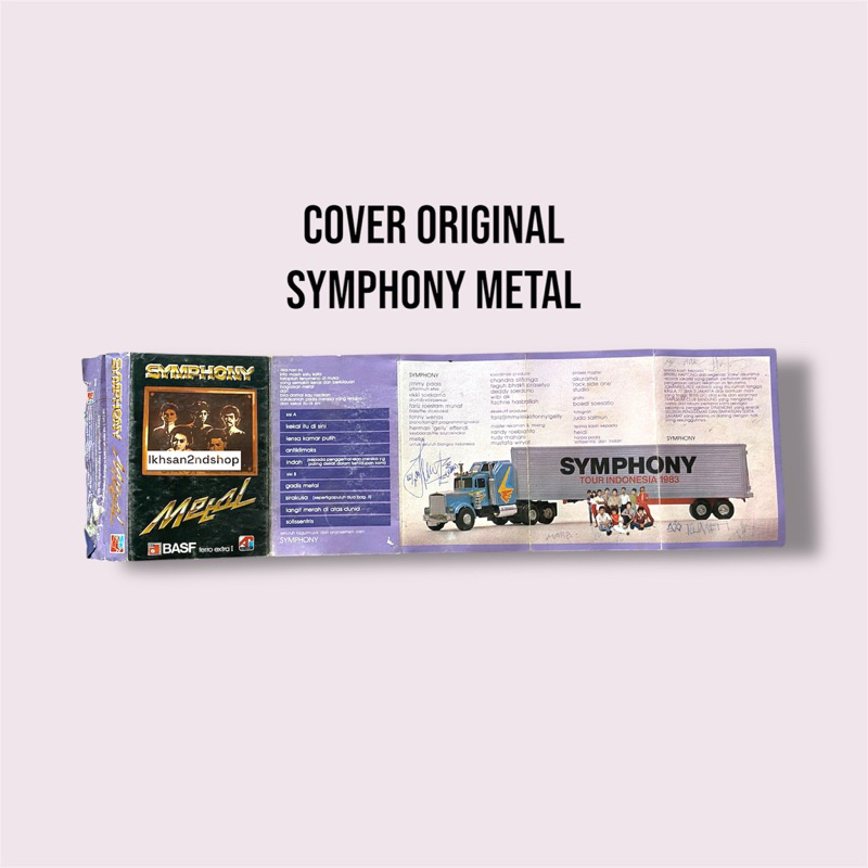 Sampul / Cover Kaset Pita Symphony Metal Original