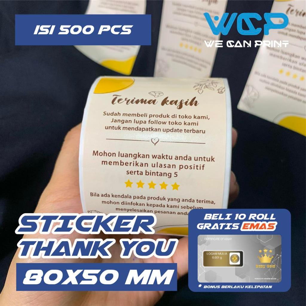 

Mi Sticker Thank You / Label Terima Kasih / Stiker Ulasan Online Shop