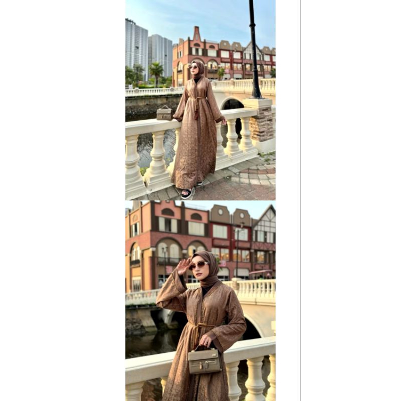 Abaya Ashila cristal Free belt [READY]