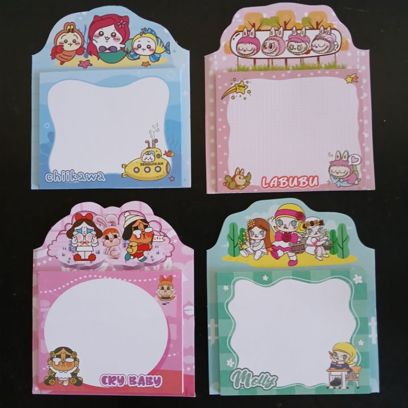 

memo Pad 1pcs 35 lbr notes anak 11x10cm