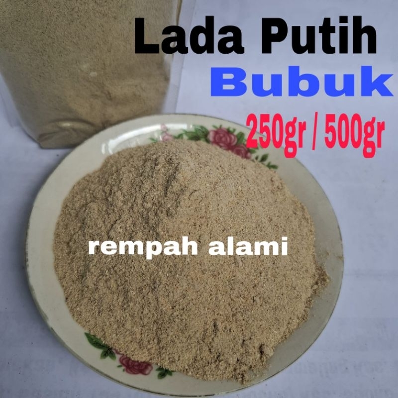 

Lada Putih Bubuk Murni 250/500gr