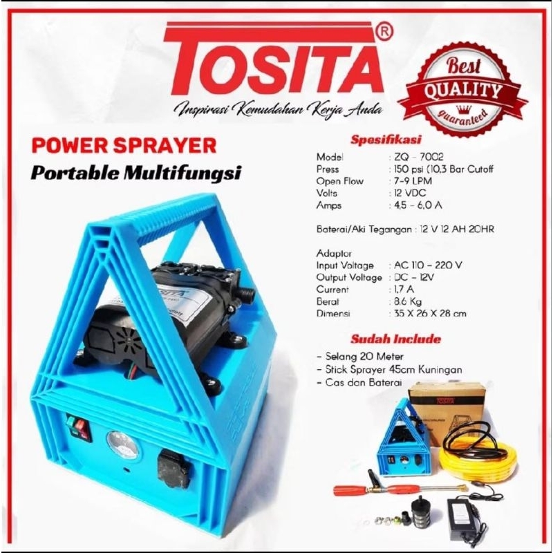 Power sprayer tosita 12V portabel