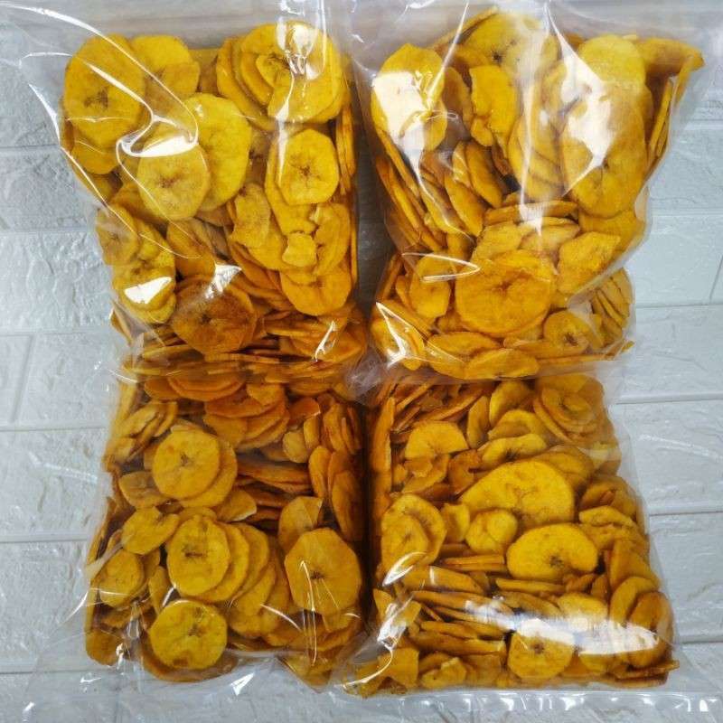 

Keripik pisang Koin manis Gula Caramel berat 1kg termurah