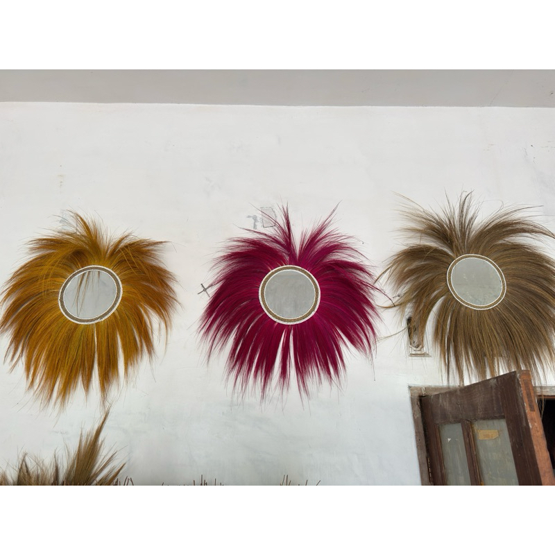 KACA UNIK - KACA ESTETIK - KERAJINAN TANGAN - HIASAN BUNGA KERING - HIASAN RUSTIC - RAYUNG KERING