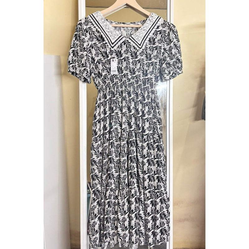 Dress Sailor Rayon Lengan Balon