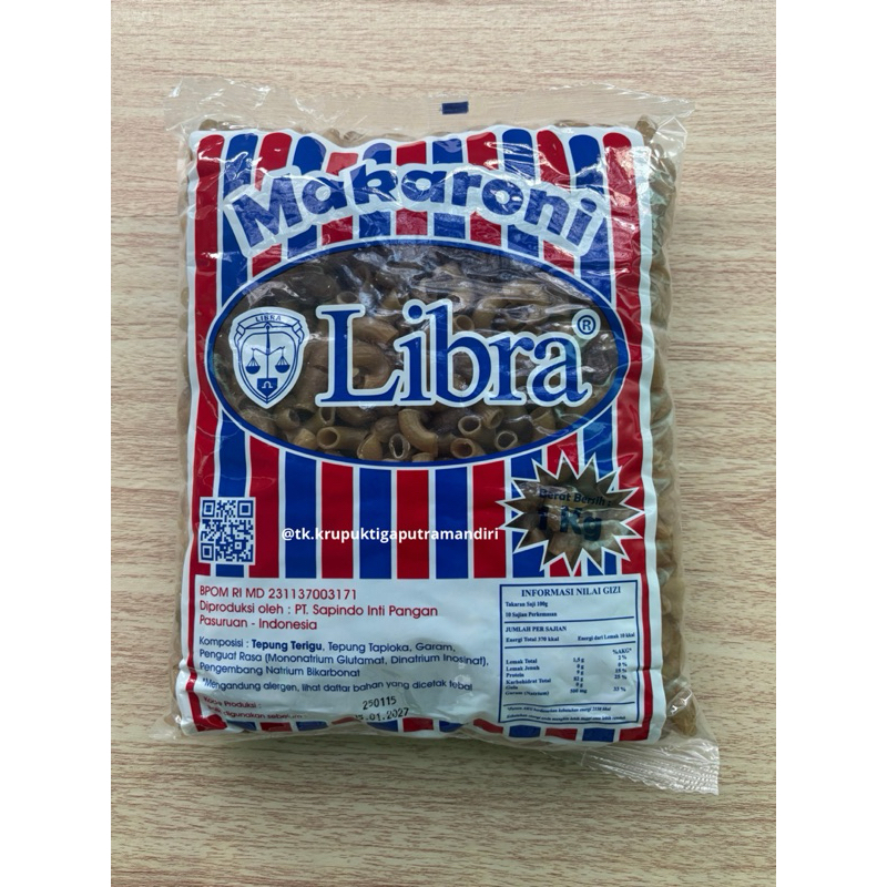 

makaroni mentah makroni libra 1kg bantet maklor langsung goreng