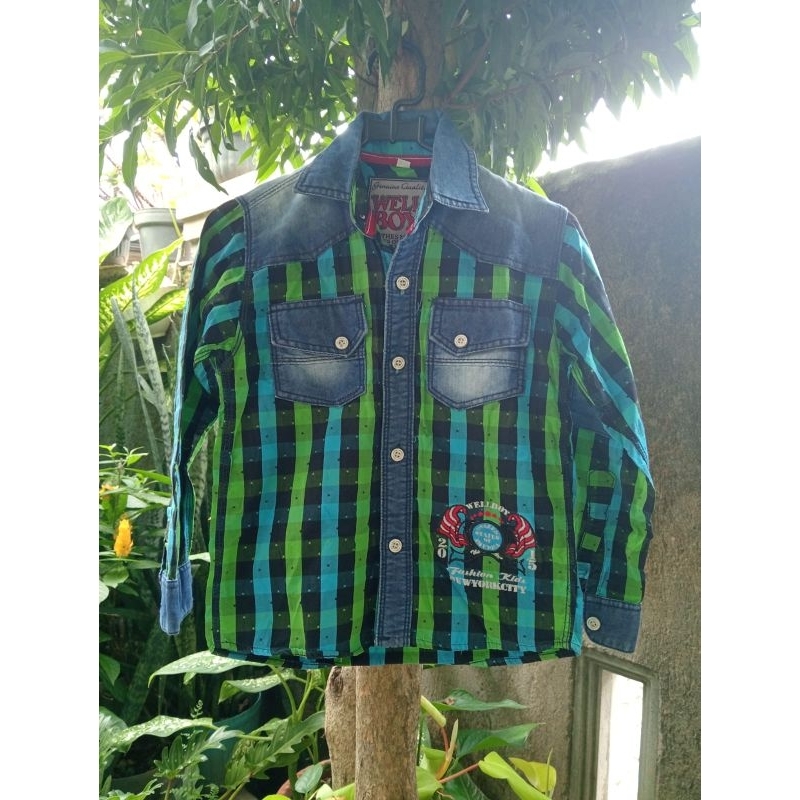 KEMEJA ANAK COWOK USIA 3 TAHUN, KEMEJA SECOND‼️