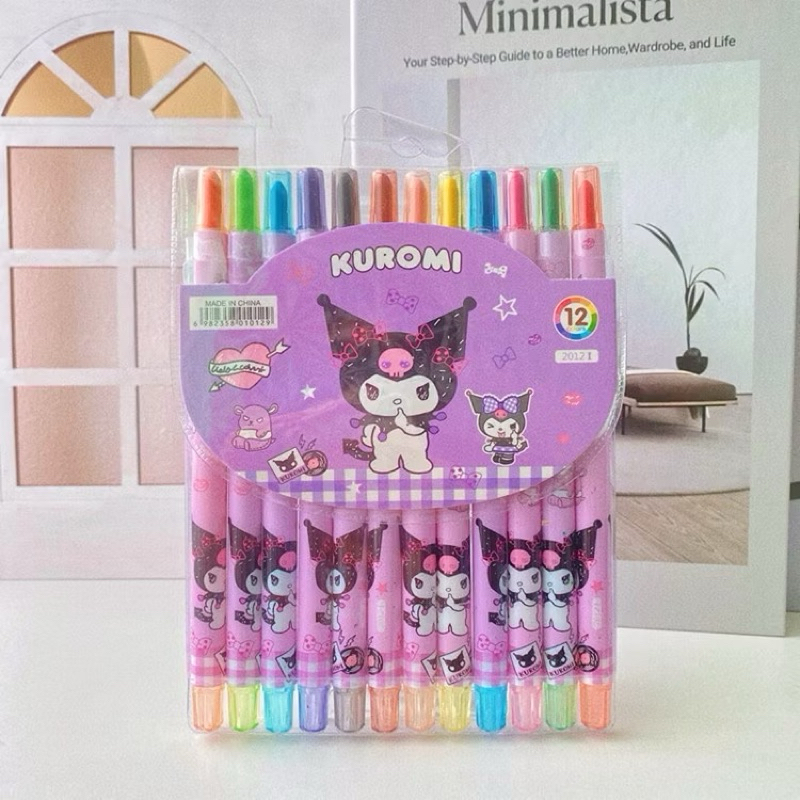 

KrayonTwist-SanrioMini-MN1768 Bahan :lilin Ukuran : 12x15x2 Berat : 150 gram Kegunaan :mengambar