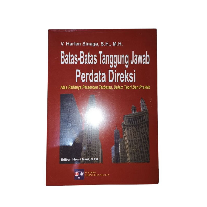 BUKU BATAS-BATAS TANGGUNG JAWAB PERDATA DIREKSI