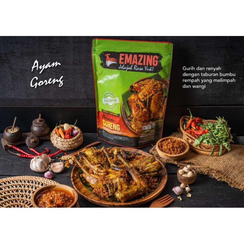 EMAZING / AYAM GORENG / AYAM OLAHAN 900 GRAM