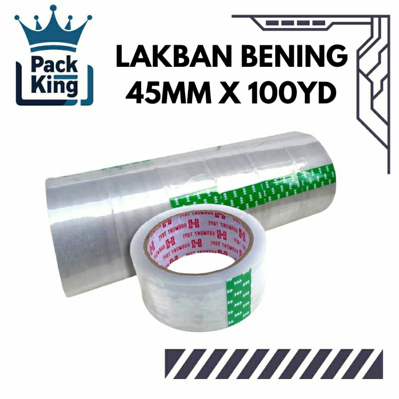 

Lakban Bening 100 Yard 1 Slop isi 6 Harmony Tape Berkualitas Solasi Isolasi Termurah