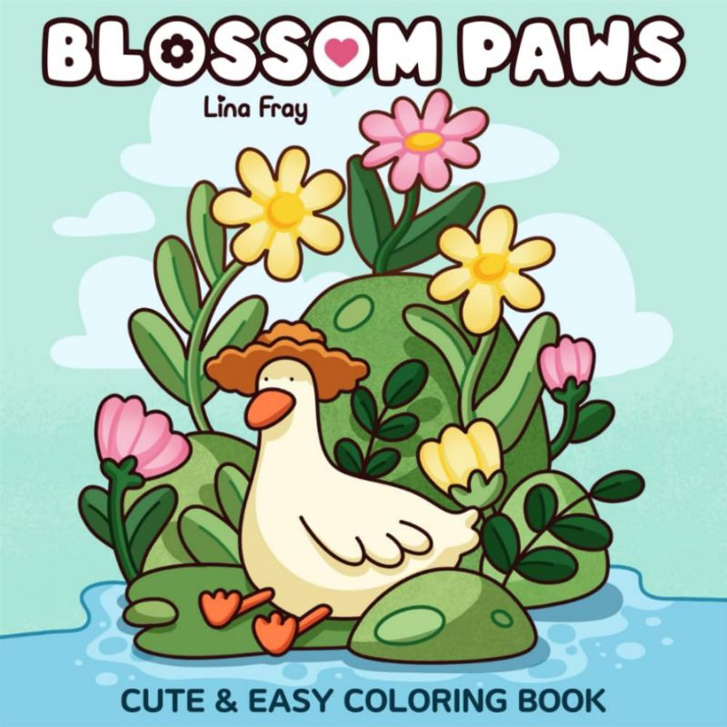 

[40HAL]BLOSSOM PAWS CUTE-EASY COLORING BOOK