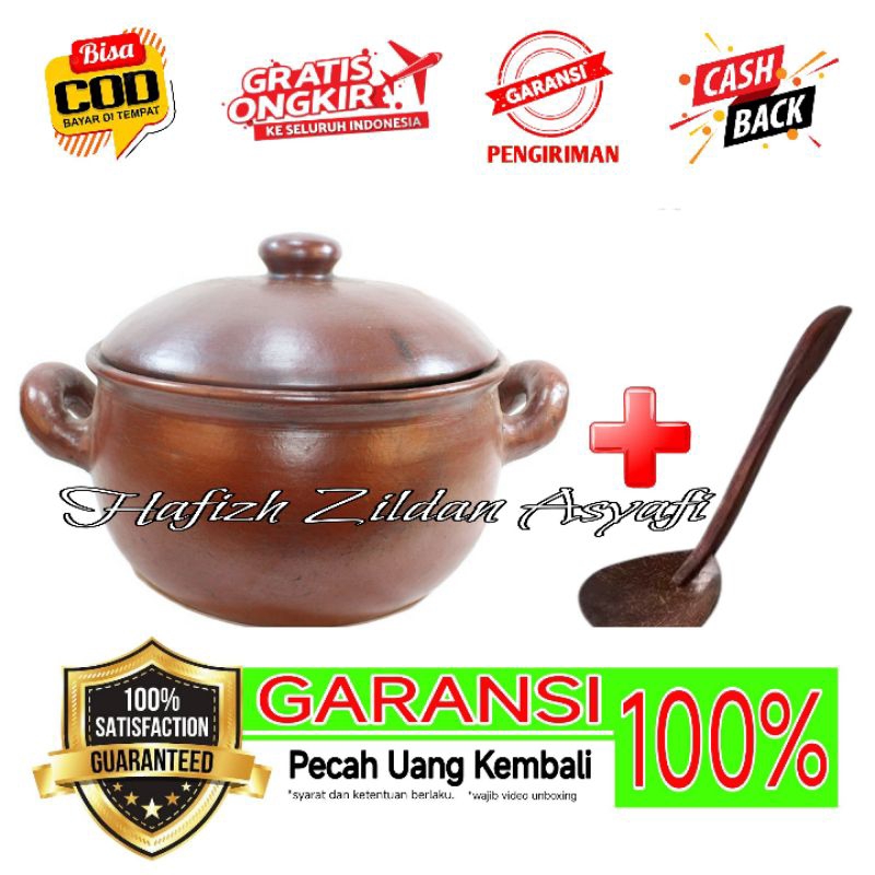 PANCI 20 CM + CENTONG | PANCI TANAH LIAT | PANCI GERABAH | PANCI REBUS | PANCI GERABAH TANAH LIAT