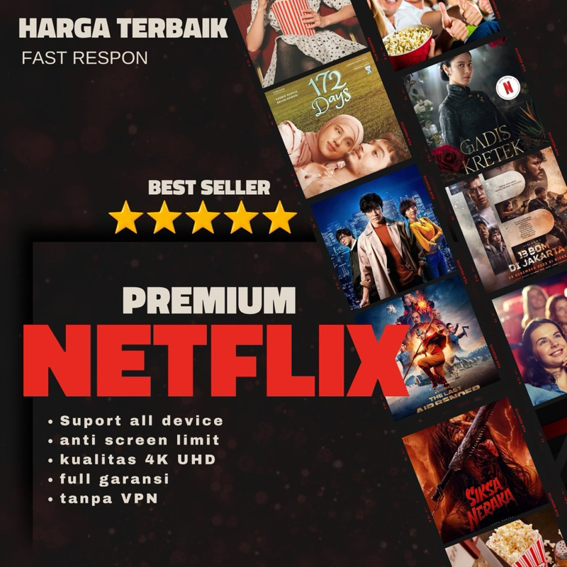 NETFLIX PREM HARIAN 24 JAM 4K ULTRA HD