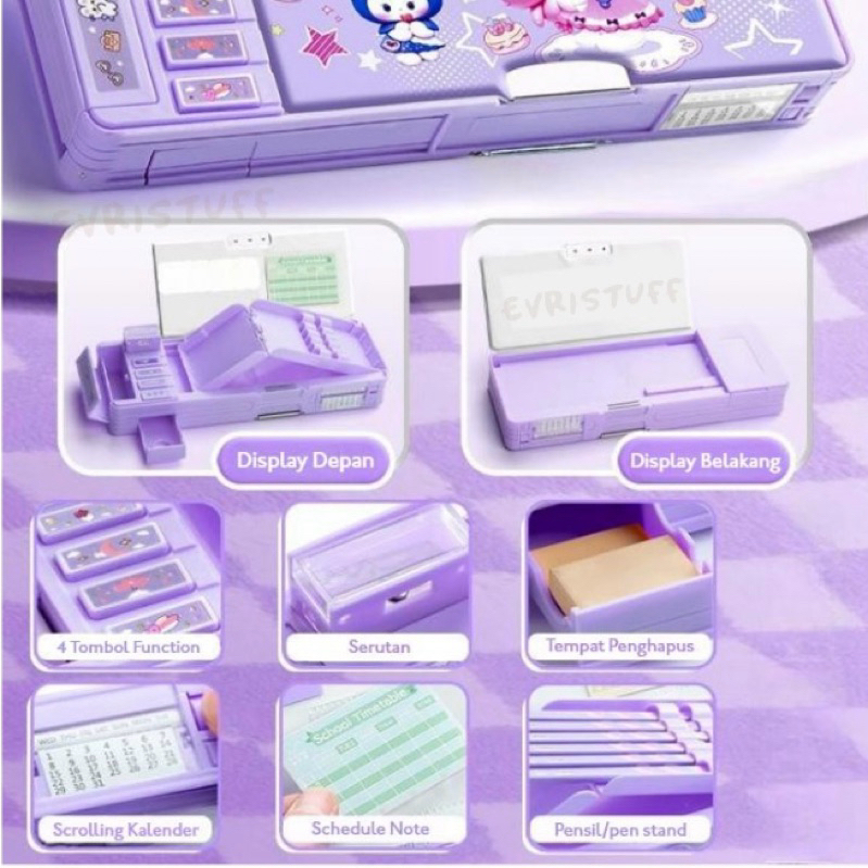 

Promo Kotak Pensil Multifungsi Magnet Fitur Tombol Anak Sekolah