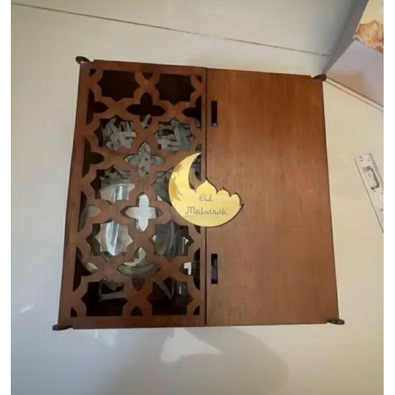 

custom 23x23x10cm box eid mubarak