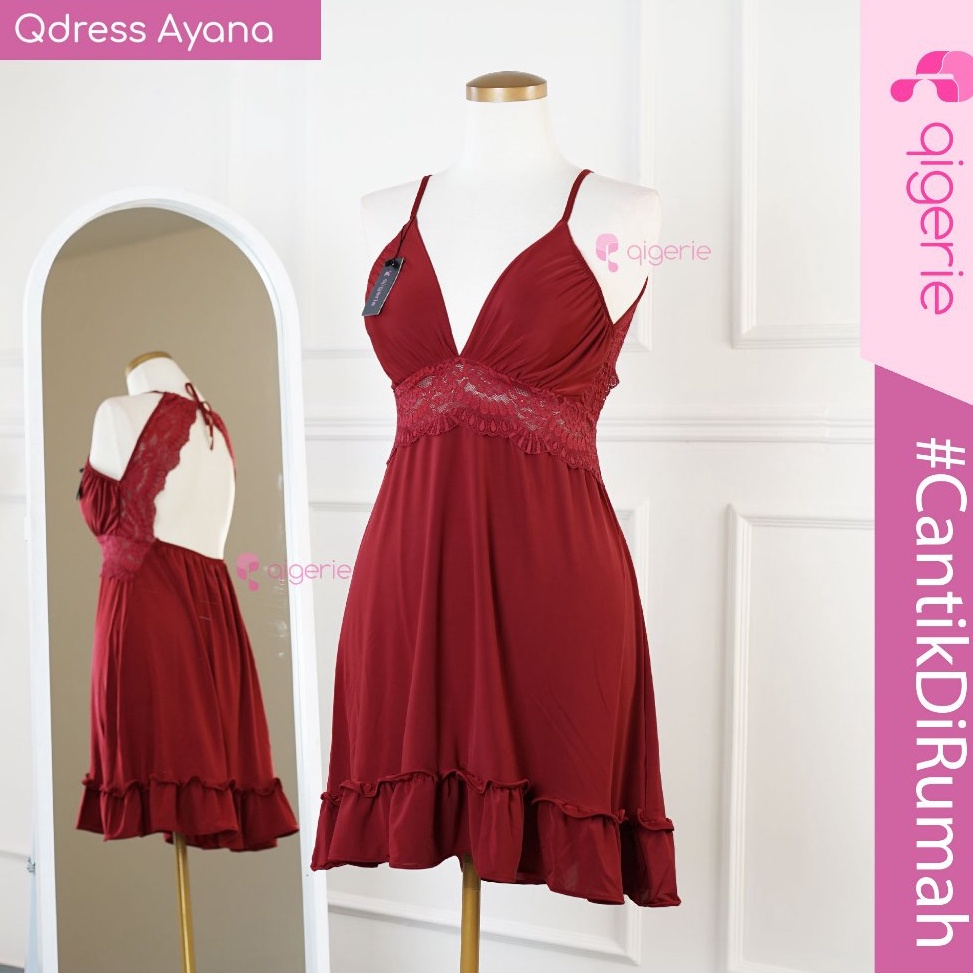 KODE M55R AYANA QIGERIE  Daster Kekinian Qigerie  Baju Tidur Sexy  Baju Dinas Malam Wanita Hot