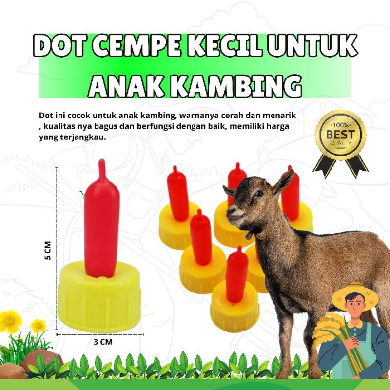 Dot Susu Anak Kambing Domba Dot Cempe Silikon Botol Susu Kucing Anjing Puting Susu Ternak Lembut