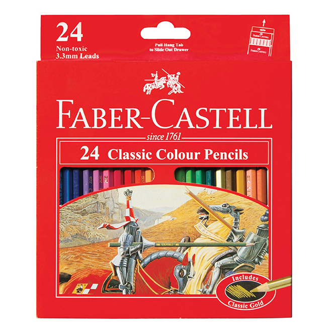

Pensil Warna 24 Panjang Faber Castell / Pensil Warna panjang Faber Castell / Pensil Warna Sultan