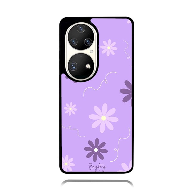 Case Phone HUAWEI P50 P40 P30 P20 Pro TPU Rubber Protection Softcase Custom Brightning Purple
