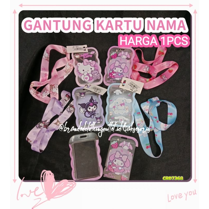 

GANTUNGAN KARTU NAMA / CASING ID CARD PELAJAR / PELINDUNG KARTU FLAP / PHOTOCARD GANTUNG LEHER / GANTUNGAN ID CARD SANRIO / HOLDER GANTUNGAN KARTU NAMA CRD7368