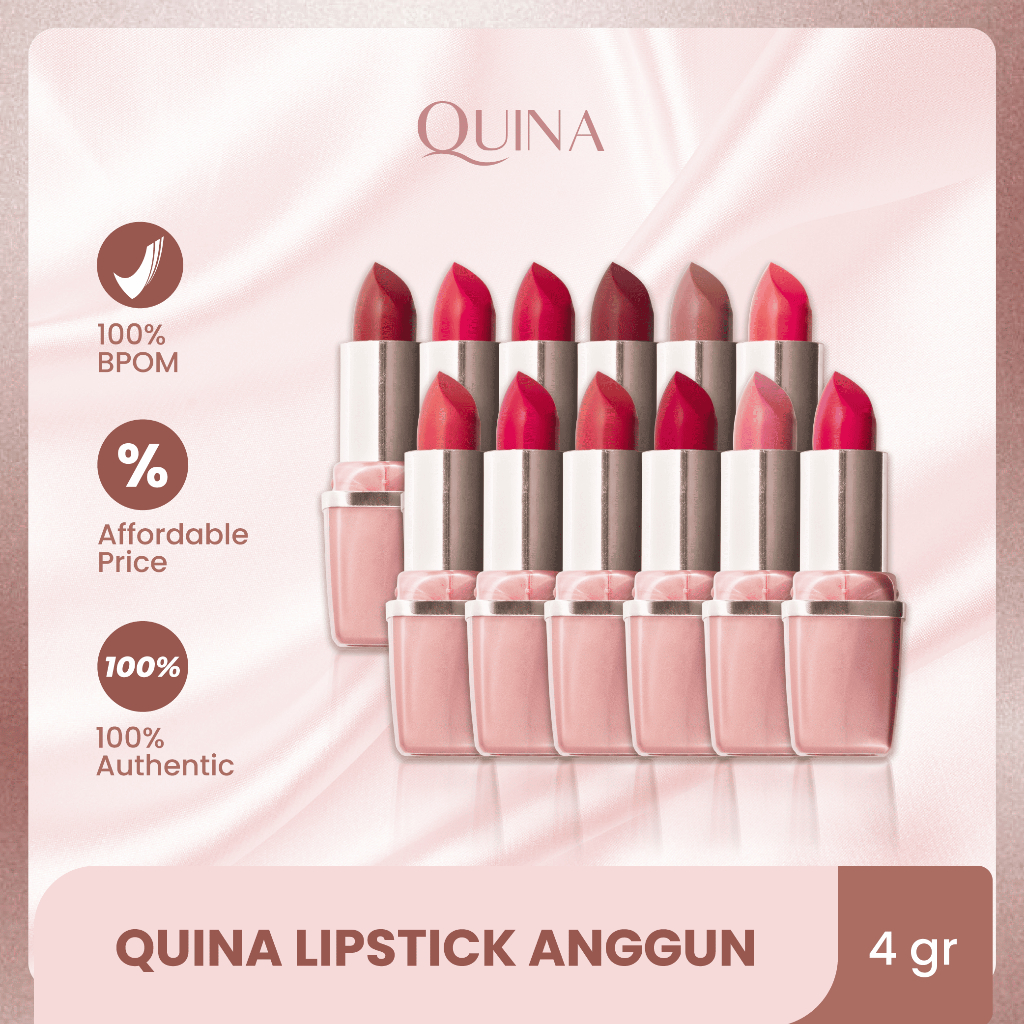 Quina Lipstick Anggun/Lipstik Make Up Kosmetik/Lipstik Padat