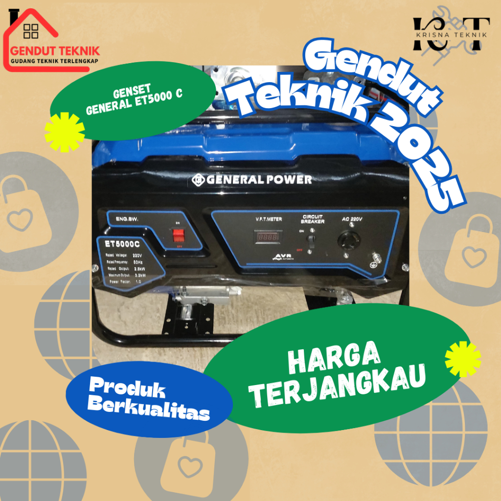 Genset General ET 5000 C - 3200 Watt