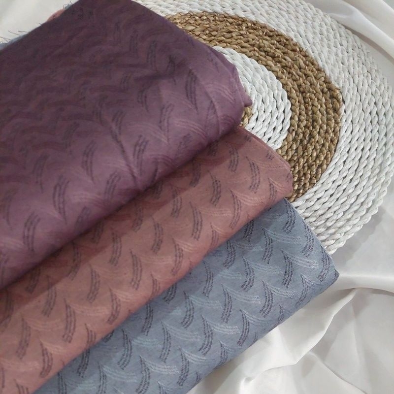 Jetblack Embos Wolpis Premium Jaguard Silk Kain Abaya Embos