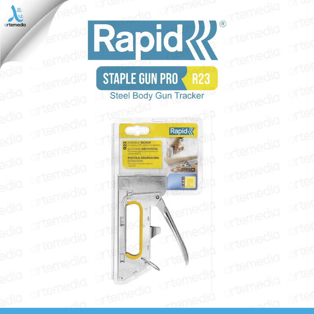

Staple Gun Rapid Pro R23 Steel Body Gun Tacker Alat Tacker Baja Premium