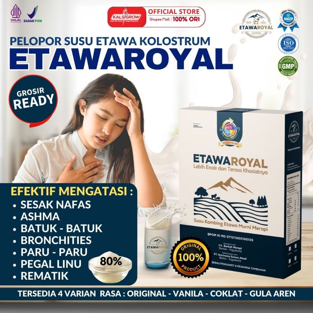 

(Kemasan box) Etawaroyal Perubahan merk Etawaplus Platinum Asli – Susu Kambing Etawa Tingkatkan Kepadatan & Kesehatan Tulang Sendi Susu Anti Asam Urat Rematik Reumatik Nyeri Sendi