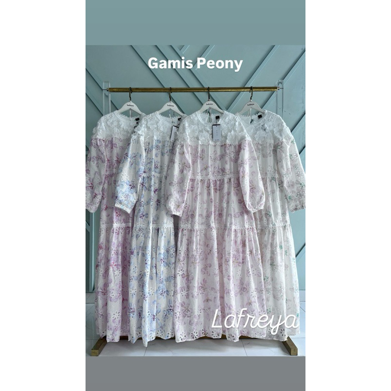 Terbaru by LFY Gamis Peony BKK by Lafreya Original