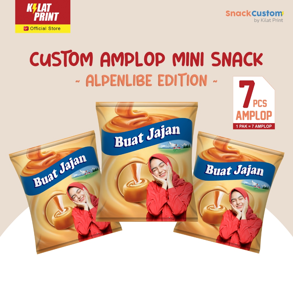 

Custom Amplop Snack Mini Lebaran Angpao THR Ala Alpenlibe