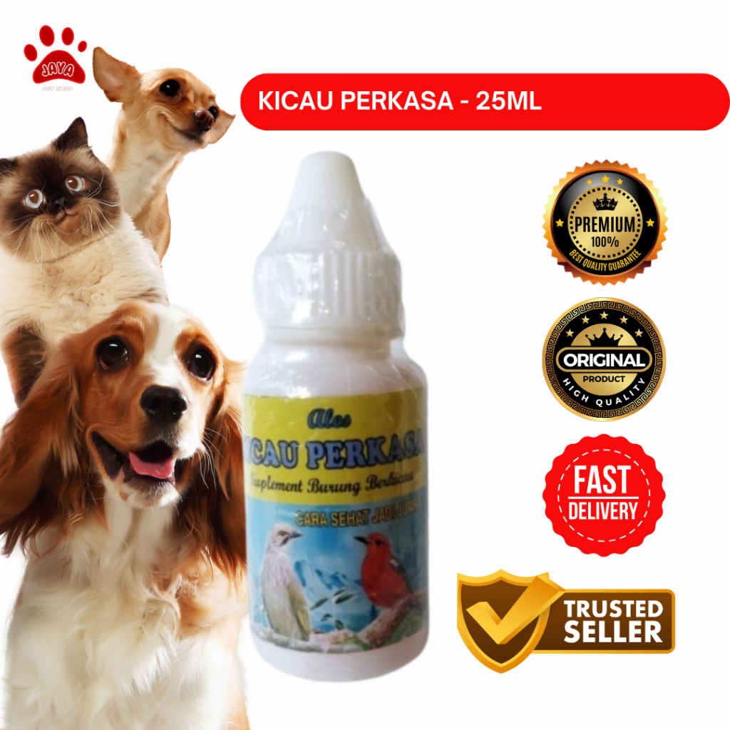 Ales Kicau Perkasa 25 ml - Supelemen Kicau Burung - Obat Kicau Burung - Vitamin Burung Kicau