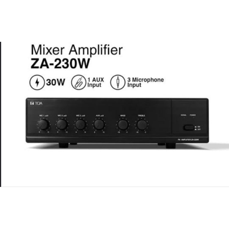 AMPLIER TOA ZA-230W / AMPLIER POWER MIXER ZA230W ZA 230 W