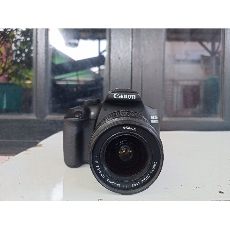 Kamera Second Canon 1300D Paket Kit Tidak Vignet