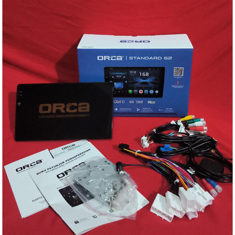 Head Unit Android Orca Standar G2 - Pro Qled RAM 4/128 GB New 9 inch