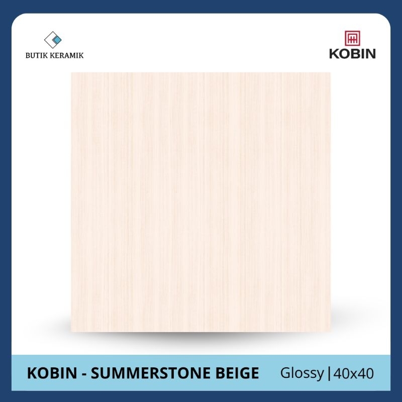 Keramik 40x40 cm | Kobin | Summerstone Series | Glossy | Grade A | Keramik Lantai |